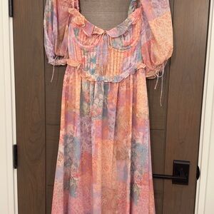 For Love and Lemons Odessa Midi Dress